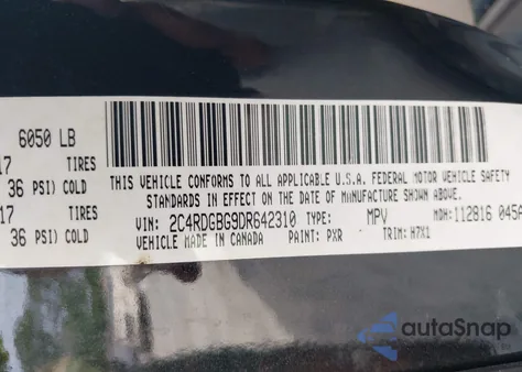 2013 Dodge Grand Caravan Se from USA, damaged, VIN 2C4RDGBG9DR642310